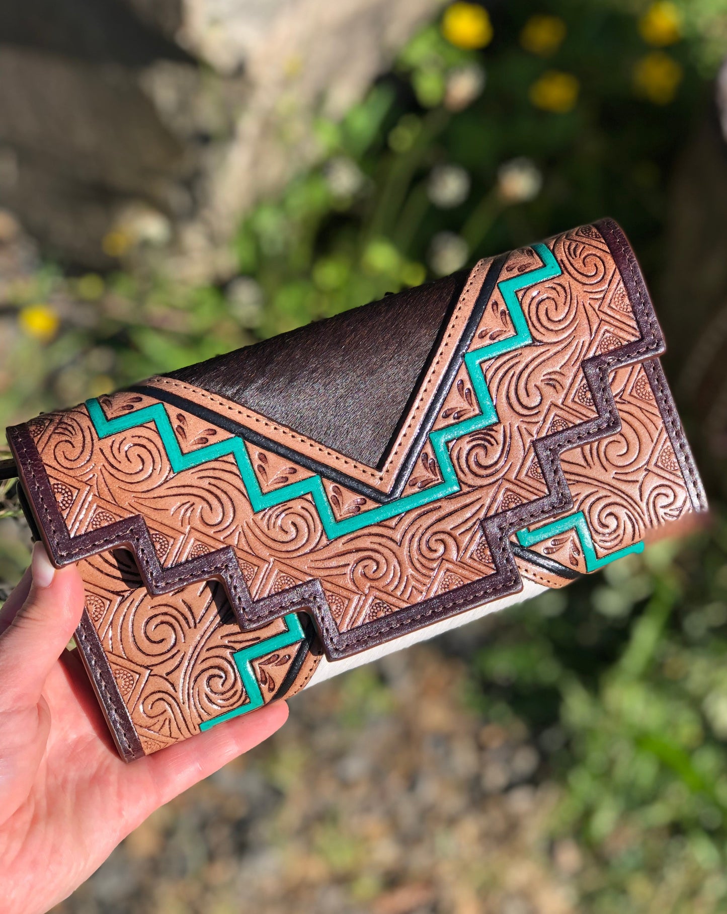 Sea Moss Waves Wallet