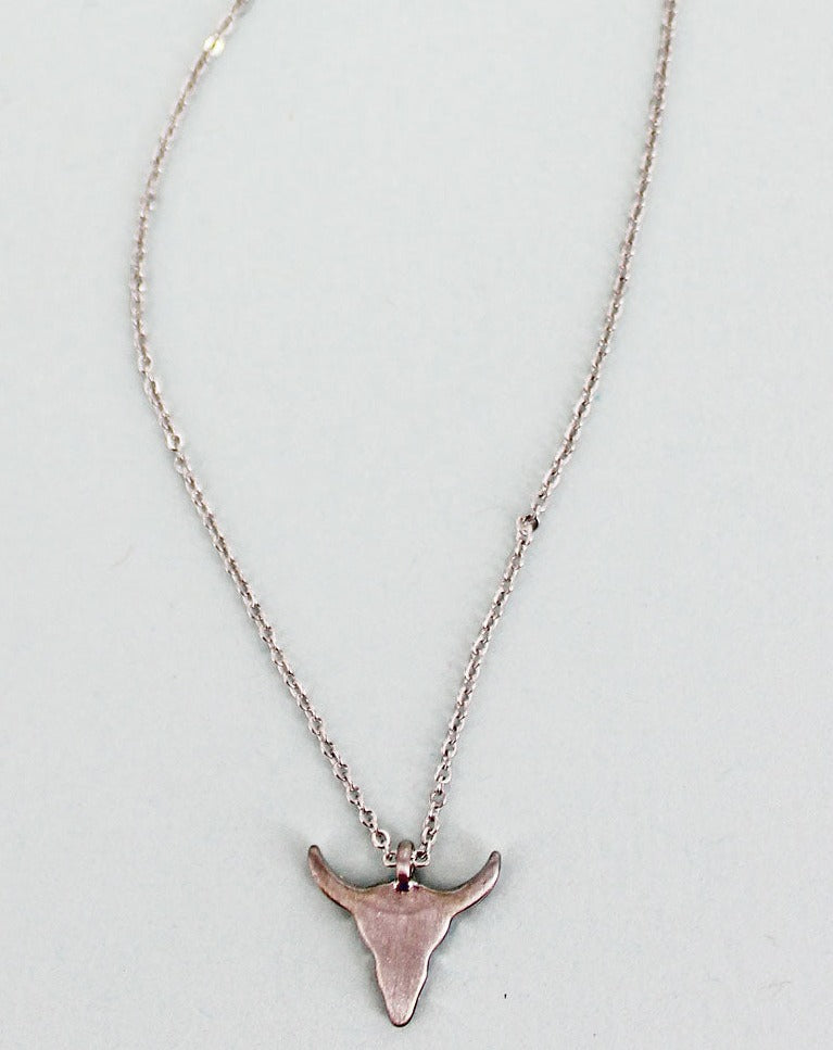 Steer Head Necklace