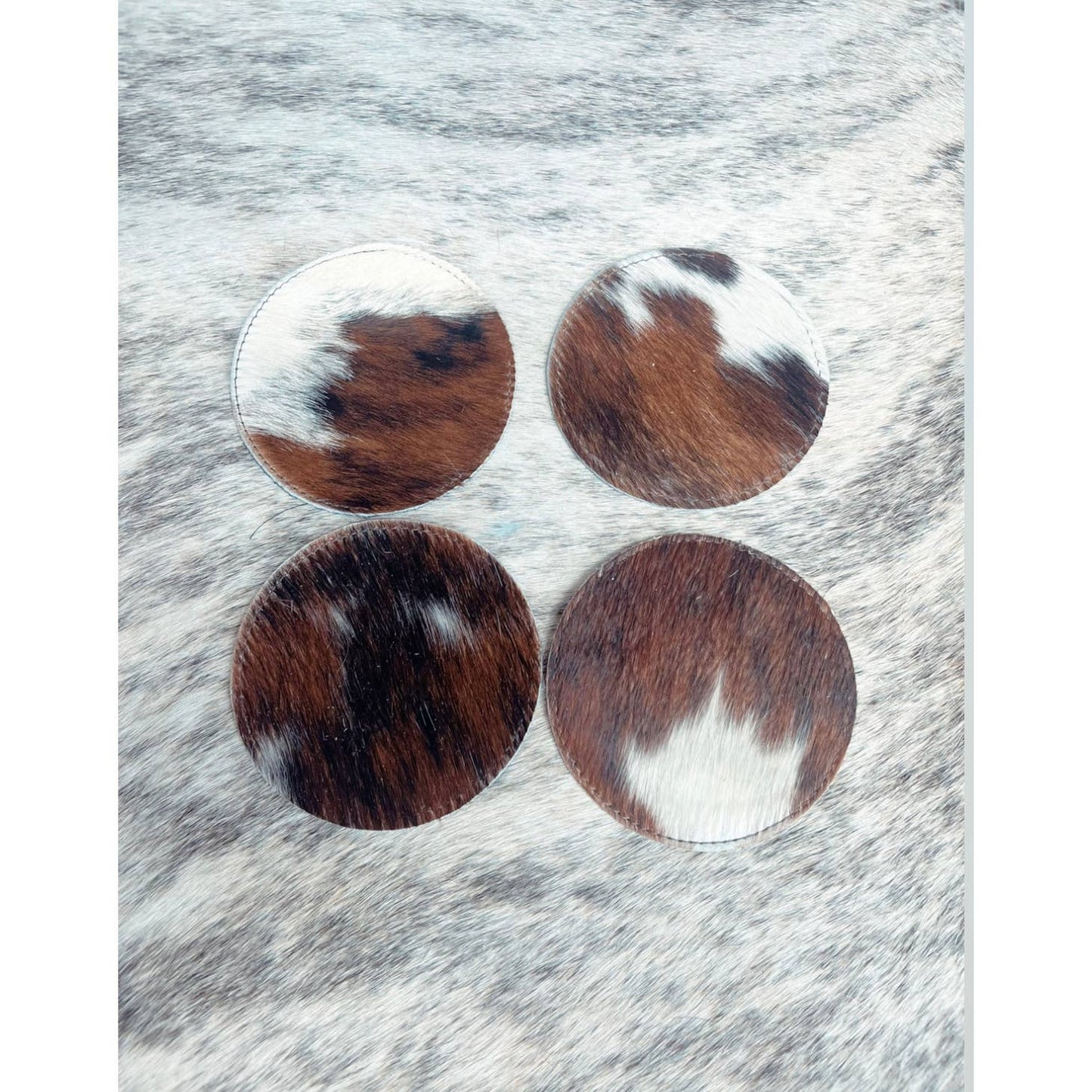 Cowhide Coasters