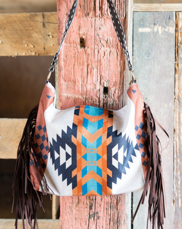 Aztec Tassel Shoulder Totes