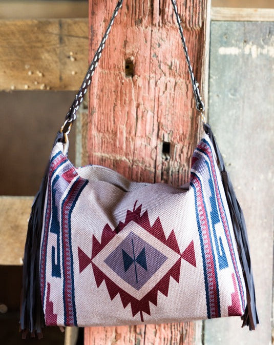 Aztec Tassel Shoulder Totes