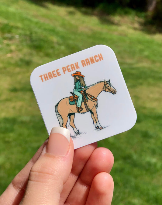 Three Peak Ranch Sticker