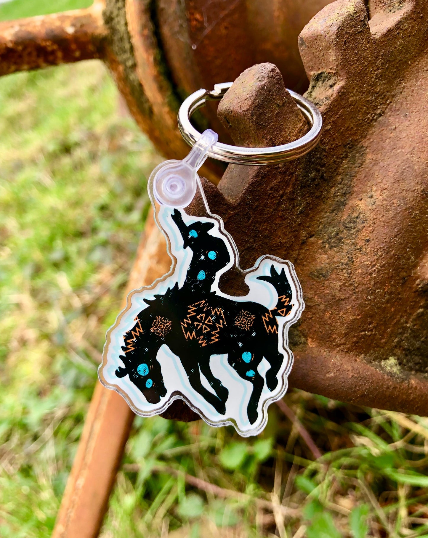 Aztec Bronc Keychain