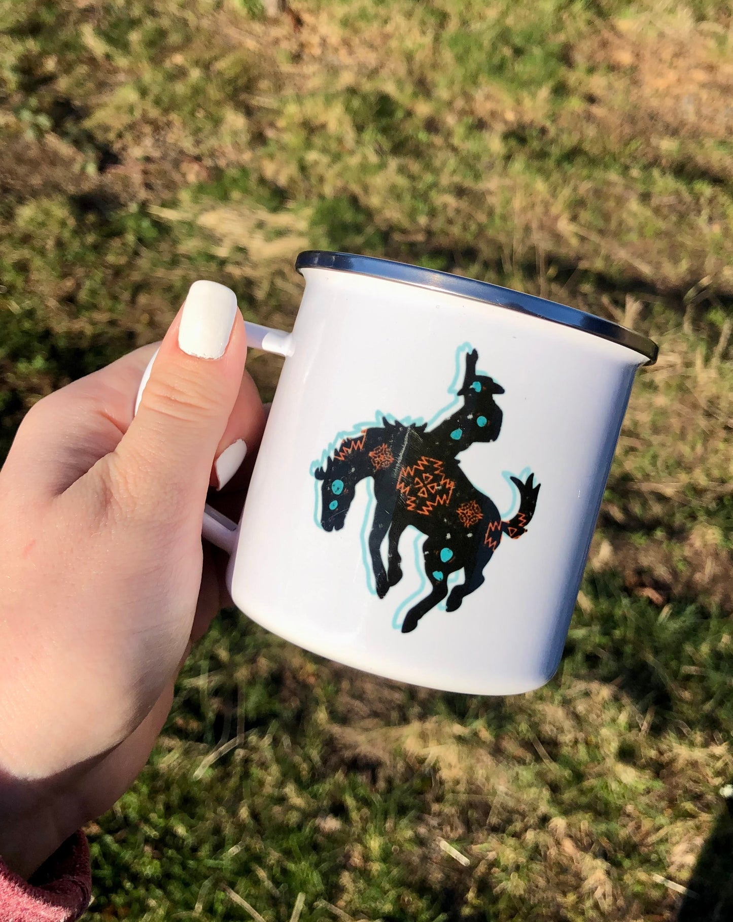 Aztec Bronc Campfire Mug