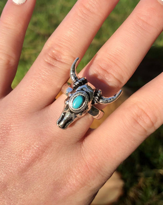 Turquoise Steer Ring